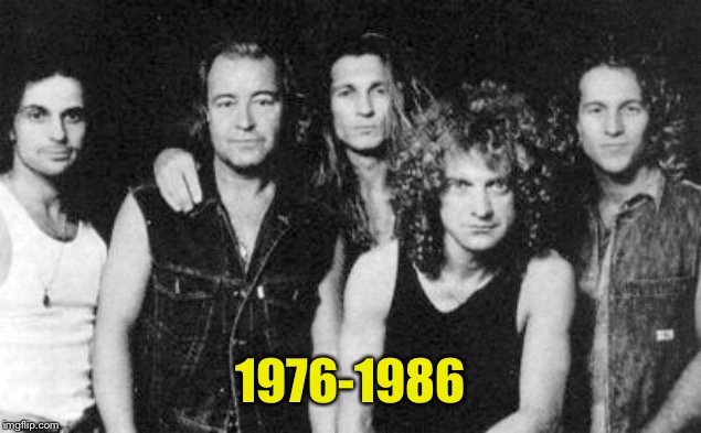 Foreigner | 1976-1986 | image tagged in foreigner | made w/ Imgflip meme maker