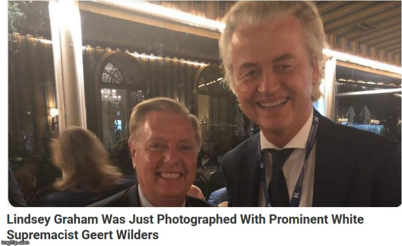 Lindsey Graham and Geert Wilders in Love | image tagged in lindsey graham and geert wilders in love | made w/ Imgflip meme maker