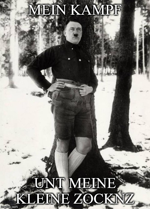 Boring Uncle Dolf sexy zocknz | MEIN KAMPF; UNT MEINE KLEINE ZOCKNZ | image tagged in boring uncle dolf sexy zocknz | made w/ Imgflip meme maker