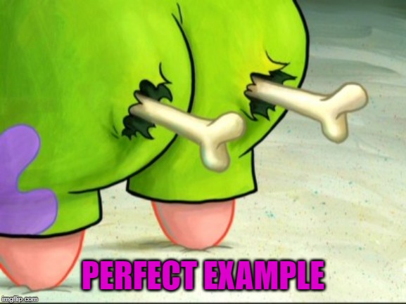 PERFECT EXAMPLE | made w/ Imgflip meme maker