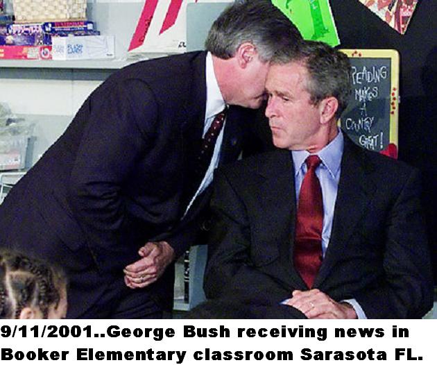 Bush face 11.09.2001 Blank Meme Template