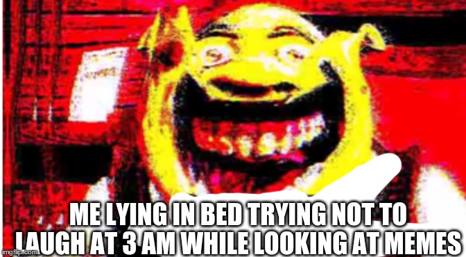 3 AM | ME LYING IN BED TRYING NOT TO LAUGH AT 3 AM WHILE LOOKING AT MEMES | image tagged in funny meme | made w/ Imgflip meme maker