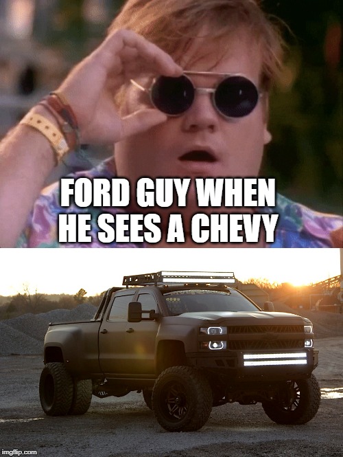 FORD GUY WHEN HE SEES A CHEVY | made w/ Imgflip meme maker