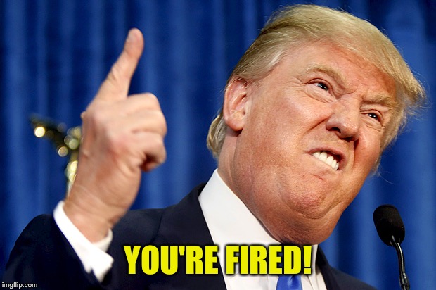 Donald Trump | YOU'RE FIRED! | image tagged in donald trump | made w/ Imgflip meme maker