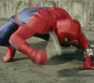 Spiderman Hitting Ground Blank Meme Template