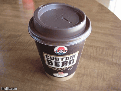 Wendy's coffee! | image tagged in gifs,coffee | made w/ Imgflip images-to-gif maker