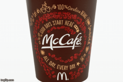 McCafé McDonald's | image tagged in gifs,coffee | made w/ Imgflip images-to-gif maker