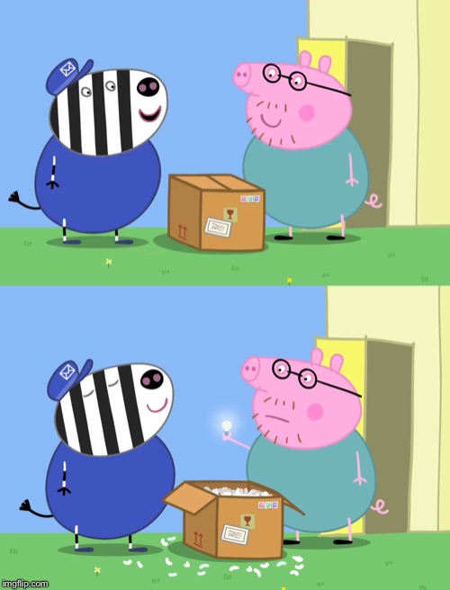 Peppa pig box Blank Meme Template