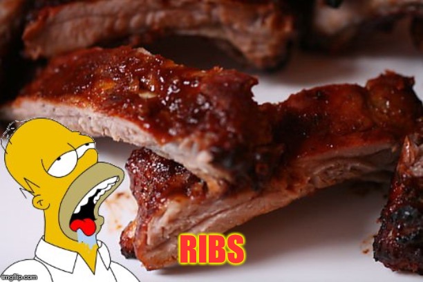 homer ribs | RIBS | image tagged in homer ribs | made w/ Imgflip meme maker
