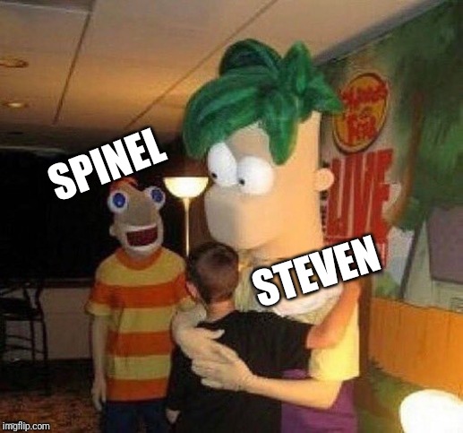 How to make friends | SPINEL; STEVEN; STEVEN | image tagged in phineas and ferb | made w/ Imgflip meme maker