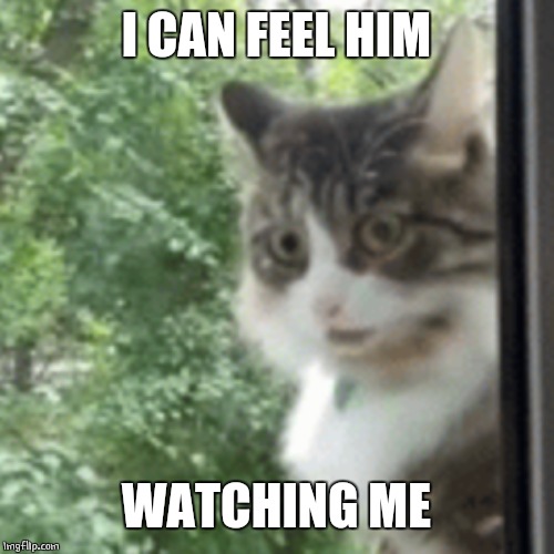 I CAN FEEL HIM WATCHING ME | made w/ Imgflip meme maker