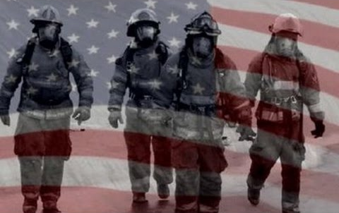911 Firefighter heros Blank Meme Template