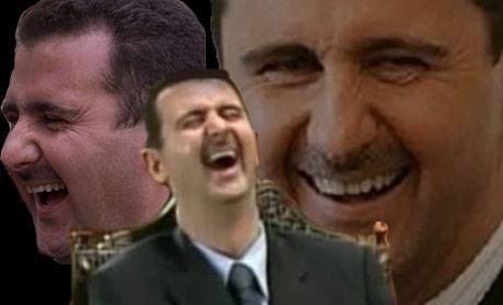 Assad laugh Blank Meme Template