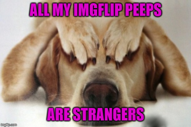 ALL MY IMGFLIP PEEPS ARE STRANGERS | made w/ Imgflip meme maker