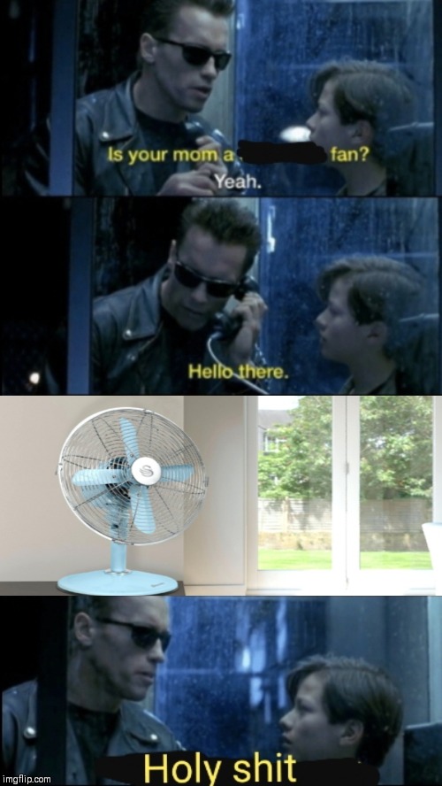 image tagged in terminator,meme,fan,star wars | made w/ Imgflip meme maker