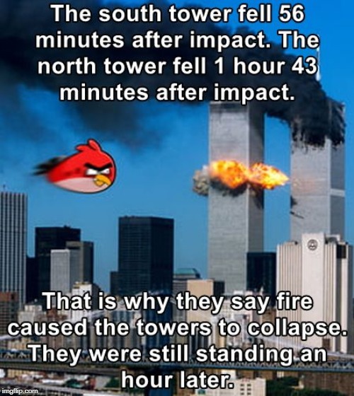 It wasn't the impact | image tagged in 911,twin towers | made w/ Imgflip meme maker