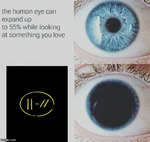 Eye pupil expand | image tagged in eye pupil expand | made w/ Imgflip meme maker