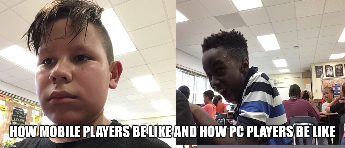 How mobile players be and how pc players be like | HOW MOBILE PLAYERS BE LIKE AND HOW PC PLAYERS BE LIKE | image tagged in memes,pepperidge farm remembers | made w/ Imgflip meme maker