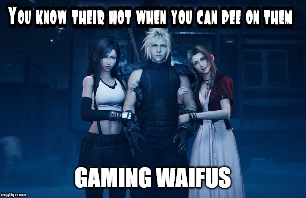 Final Fantasy Waifu | GAMING WAIFUS | image tagged in final fantasy,cloud,gaming,rpg fan,ps4,2020 | made w/ Imgflip meme maker