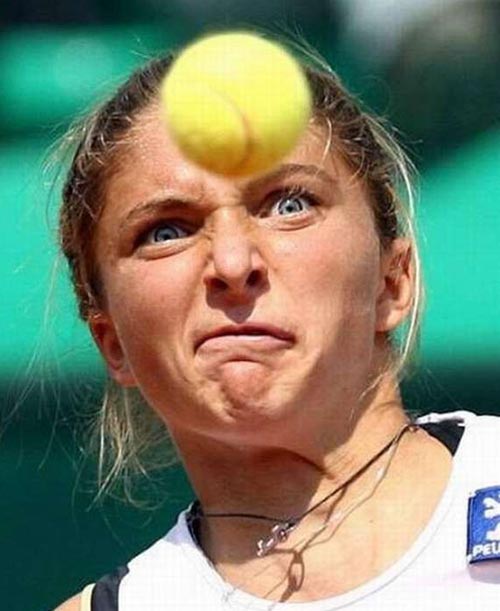 tennis ball face Blank Meme Template
