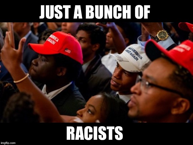 JUST A BUNCH OF RACISTS | made w/ Imgflip meme maker