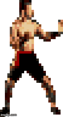 Johnny Cage Uppercut | image tagged in gifs,video games | made w/ Imgflip images-to-gif maker