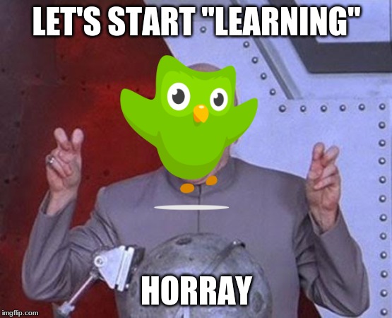 Dr Evil Laser Meme | LET'S START "LEARNING"; HORRAY | image tagged in memes,dr evil laser | made w/ Imgflip meme maker