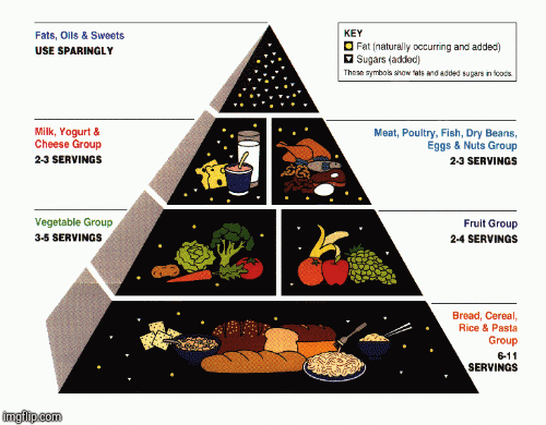 Food Pyramid | image tagged in gifs,food | made w/ Imgflip images-to-gif maker