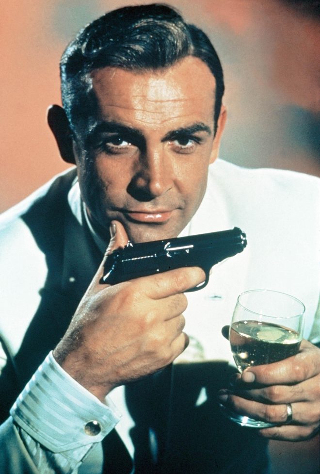 Sean Connery as 007 Blank Meme Template