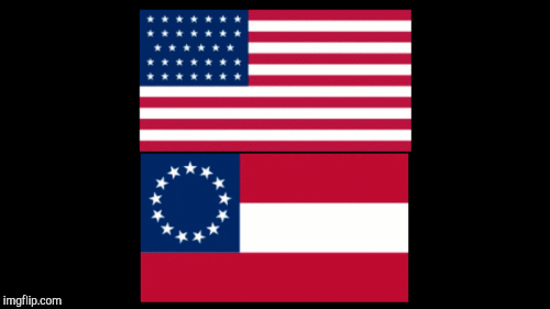 Civil War flags | image tagged in gifs,flags | made w/ Imgflip images-to-gif maker