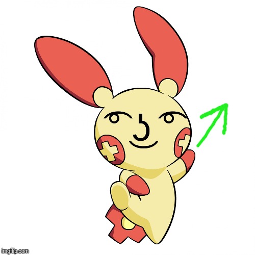 Lenny Face Plusle | image tagged in lenny face plusle | made w/ Imgflip meme maker