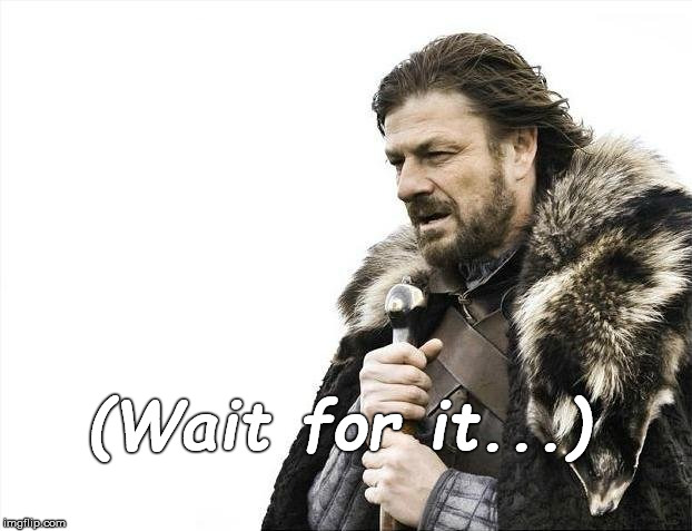Brace Yourselves X is Coming Meme | (Wait for it...) | image tagged in memes,brace yourselves x is coming | made w/ Imgflip meme maker