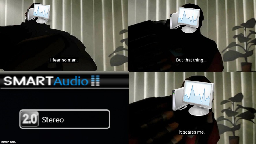 my task manager whenever I plug in headphones: | image tagged in task manager,tf2,heavy,i fear no man | made w/ Imgflip meme maker