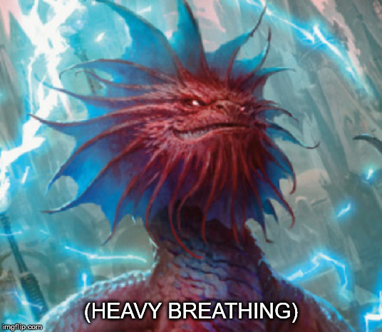 Niv-Mizzet meme | (HEAVY BREATHING) | image tagged in niv-mizzet meme | made w/ Imgflip meme maker