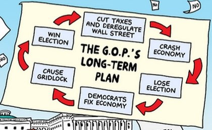 High Quality GOP plan to wreck the economy Blank Meme Template