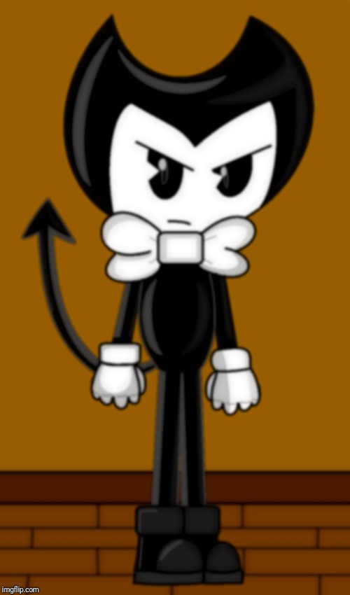 Bendy is not amused | image tagged in bendy is not amused | made w/ Imgflip meme maker