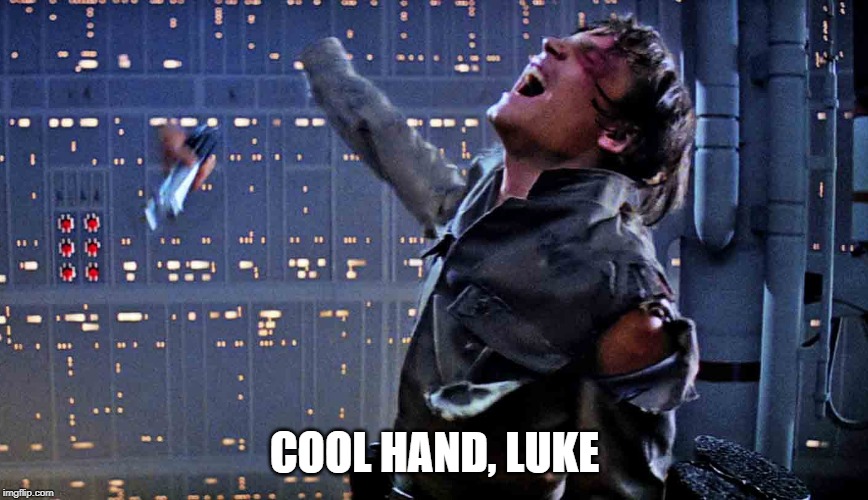 Luke's Hand | COOL HAND, LUKE | image tagged in luke's hand | made w/ Imgflip meme maker
