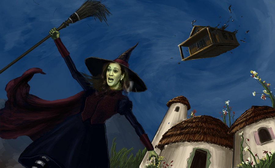 High Quality Kamala Harris Wicked Witch of the Left Blank Meme Template