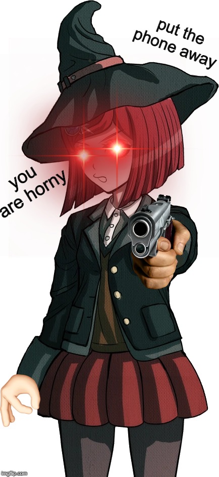 himiko confiscates you're phone [ ASMR Roleplay ] | put the phone away; you are horny | image tagged in memes,roleplaying,danganronpa | made w/ Imgflip meme maker
