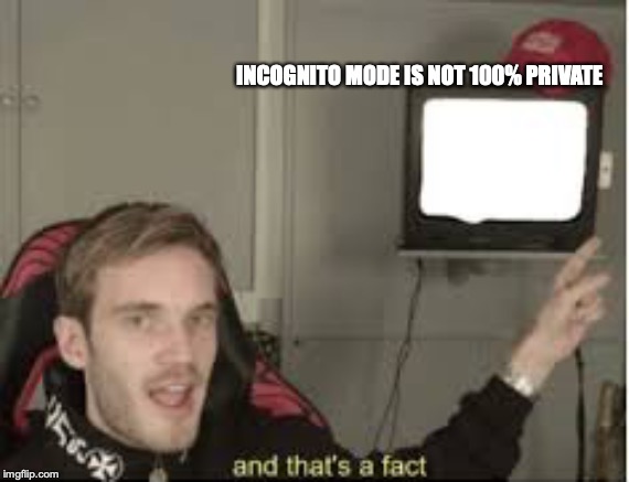 And thats a fact | INCOGNITO MODE IS NOT 100% PRIVATE | image tagged in and thats a fact | made w/ Imgflip meme maker