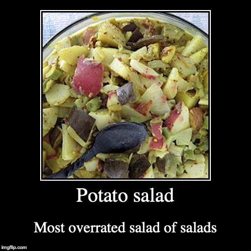Potato Salad | image tagged in demotivationals,salad,potato | made w/ Imgflip demotivational maker