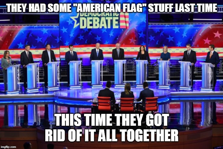 THEY HAD SOME "AMERICAN FLAG" STUFF LAST TIME THIS TIME THEY GOT RID OF IT ALL TOGETHER | made w/ Imgflip meme maker