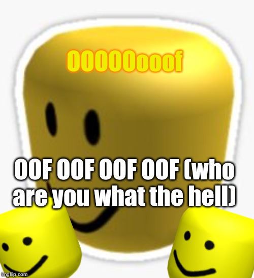 Oof! | OOOOOooof; OOF OOF OOF OOF (who are you what the hell) | image tagged in oof | made w/ Imgflip meme maker