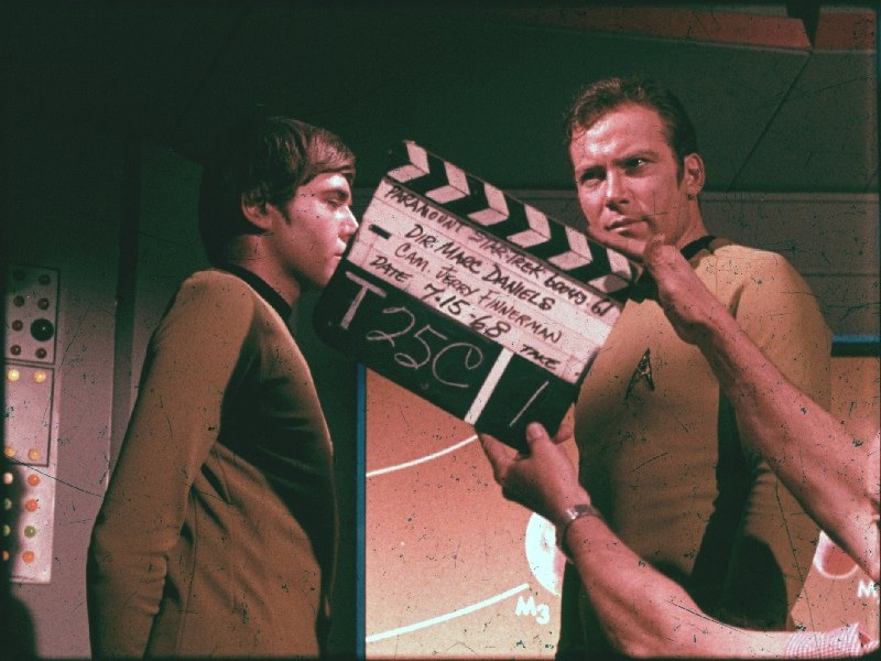 High Quality Star Trek 15 July 1968 Chekov and Kirk Blank Meme Template