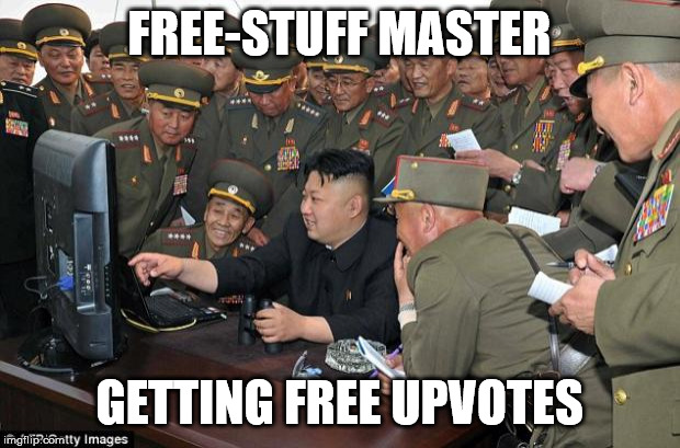 kim jong un's computer  | FREE-STUFF MASTER; GETTING FREE UPVOTES | image tagged in kim jong un's computer | made w/ Imgflip meme maker