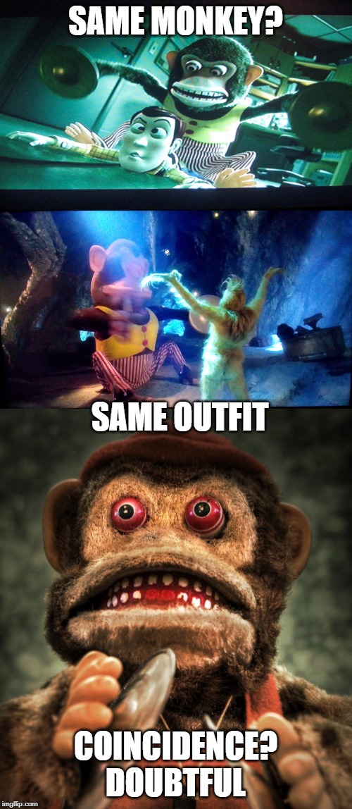 SAME MONKEY? COINCIDENCE? DOUBTFUL SAME OUTFIT | made w/ Imgflip meme maker