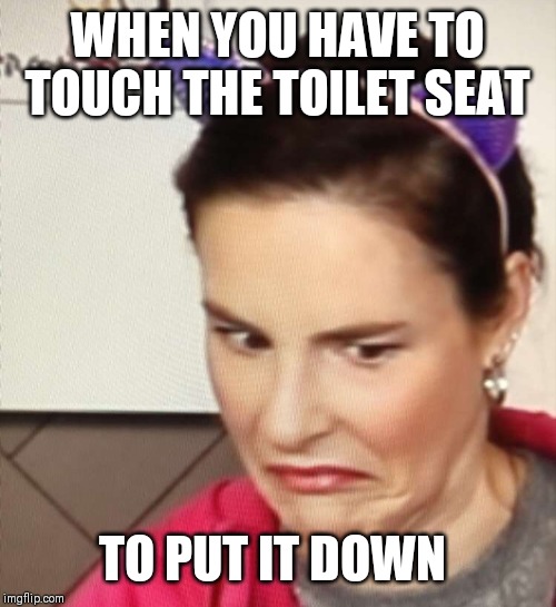 Simplynailogical | WHEN YOU HAVE TO TOUCH THE TOILET SEAT; TO PUT IT DOWN | image tagged in simplynailogical | made w/ Imgflip meme maker