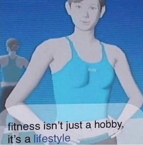 High Quality Fitness isn't just a hobby Blank Meme Template