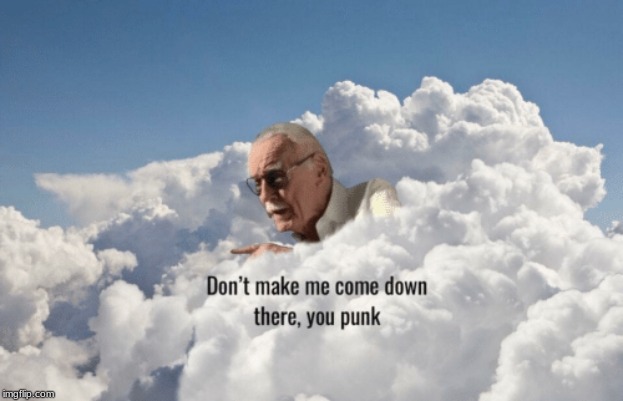 Stan Lee Heaven | image tagged in stan lee heaven | made w/ Imgflip meme maker