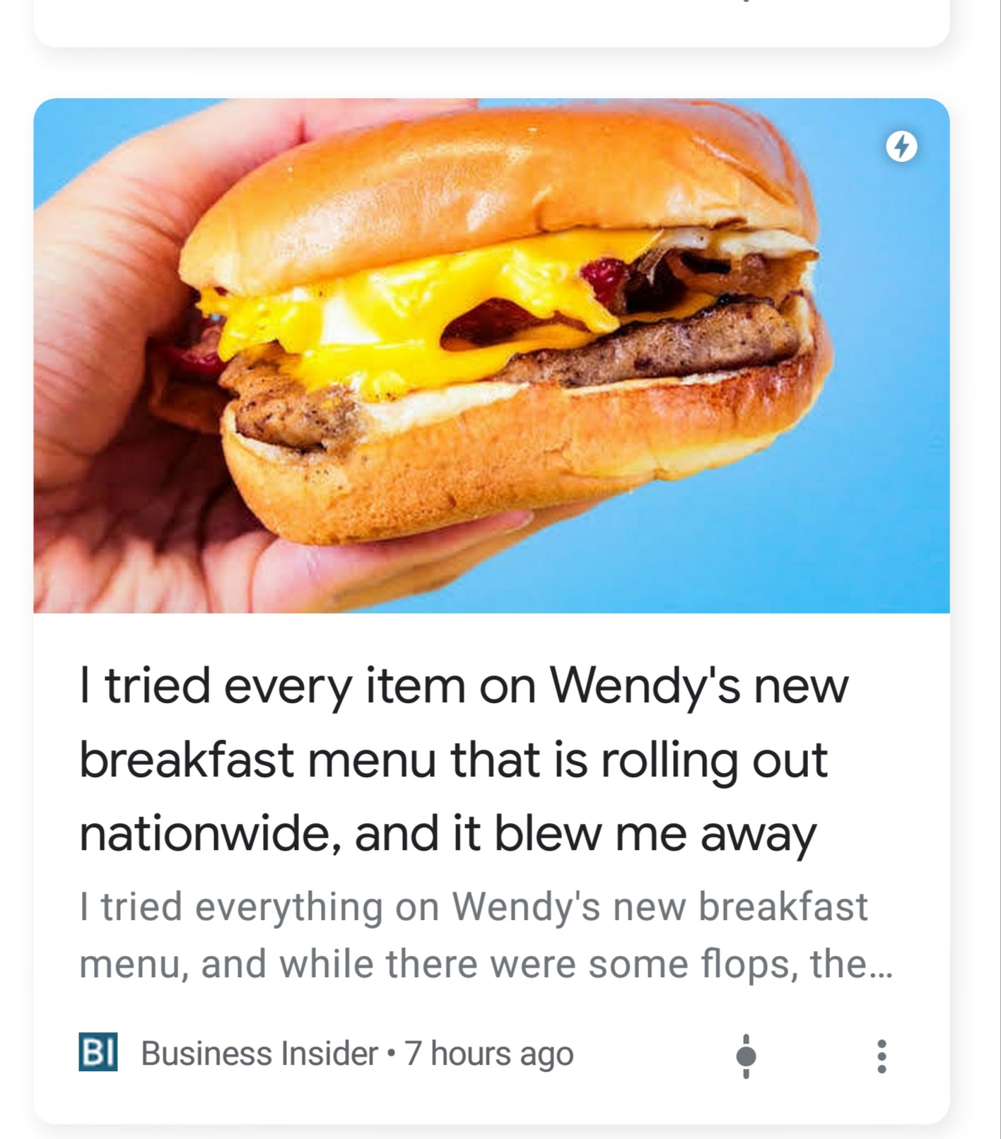 I tried every Wendy's breakfast item Blank Meme Template